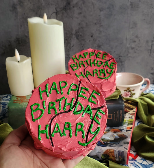 Harry's Birthday MINI Buttercream Cake Sculpture Magnet